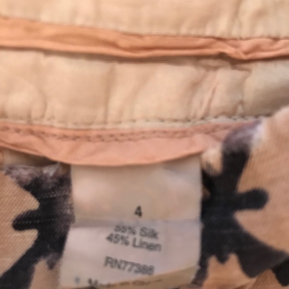 J. Crew silk linen vintage ikat shorts 4 - Picture 2 of 4